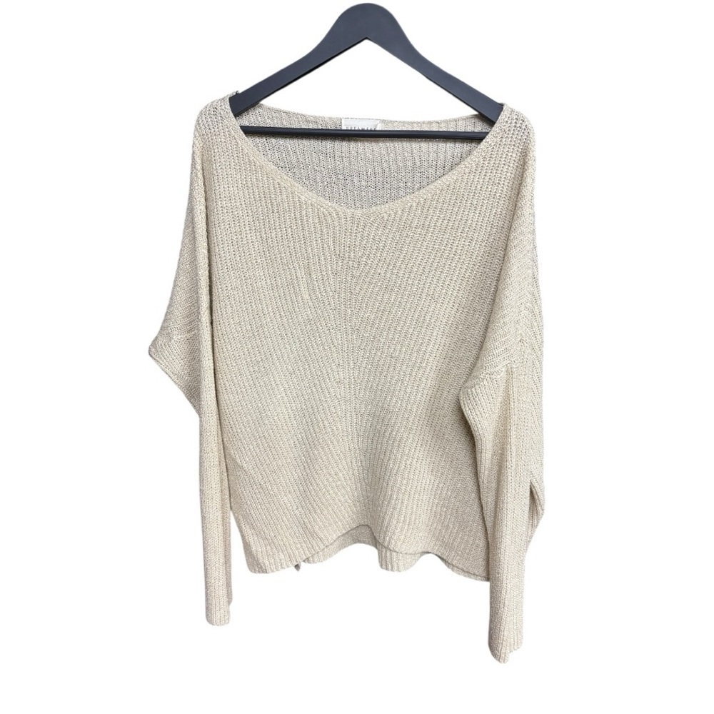 Dreamers V-Neck Sweater in Cream I Size: M/L